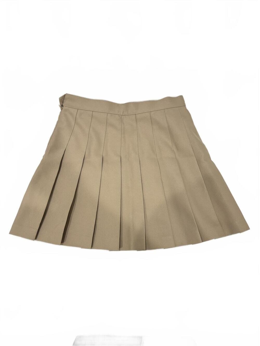 American Apparel Tan Pleated Tennis Mini Skirt Y2K Academia Preppy Small - Picture 4 of 9